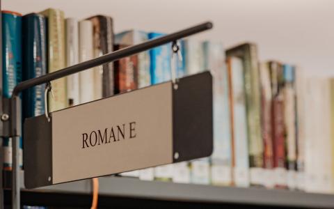 Foto Bücherregal Romane